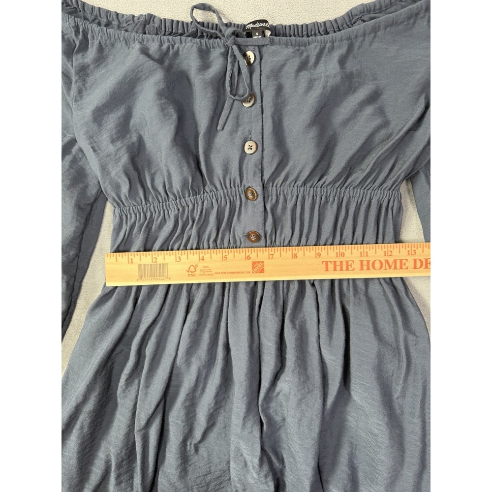Madewell Sophia Twill Midi Women's Dress Off Shoulder Size Small Cottagecore - Picture 5 of 10